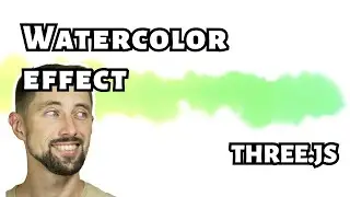 Watercolor effect with #threejs