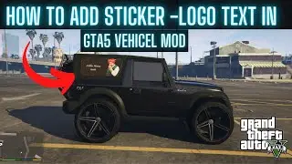 How to Add Stiker Logo text in GTA 5 Vehicle Mod #gta5 #gtamods #zmodeler #gta5reallifemod