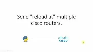 Reboot multiple cisco routers with python