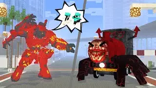 Monster School || CHOO CHOO CHARLES ROBOT VS HEROBRINE STRONG FAMILY - (PART 2) Minecraft Animation