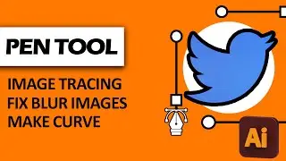 Trace Twitter Image With Pen Tool | Class 1 Adobe Illustrator