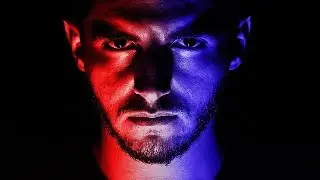 How to Create a Dramatic Red and Blue Face Portrait in Photoshop