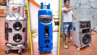 3 CRAZY IDEAS - DIY Speaker from Material Waste!