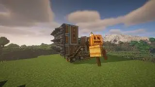Лучший бур на начало игры CREATE AERONAUTICS | Майнкрафт 1.21.1