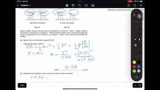 9702_m23_qp_22.pdf || Two blocks slide directly towards each other along a frictionless horizontal…