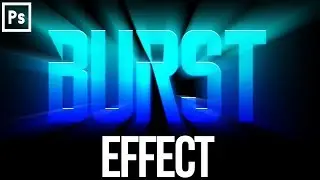 How To Create A Light Burst Text Effect | Photoshop Tutorial