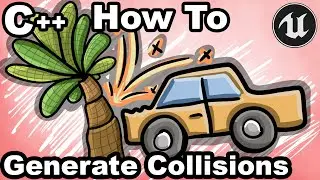 UE5 C++ 39 - How To Generate Static Mesh Collisions With C++? - Unreal Engine Tutorial Editor CPP