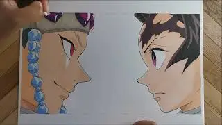 Drawing - Uzui and Tanjiro