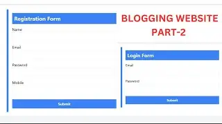 PART-2 Blogging Project | Using HTML | CSS | JAVASCRIPT | JAVASCRIPT PROJECT | PROJECT OF JAVASCRIPT