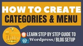 How To Create Category & Menu for Website | Blogger | WordPress