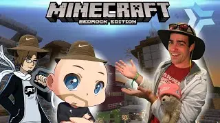 Minecraft Bedrock - Building with ThatBaldGamer and AuraOfTheQ! [Explorers Unite!]