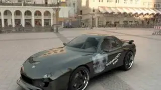 3ds max car Mazda RX7 Render HDRI