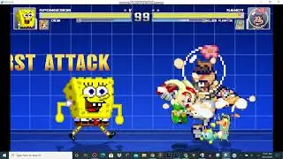 Mugen Battle #21 New Ki Spongebob & Cream VS Sandy & Plankton