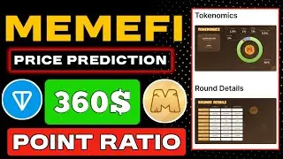 Memefi Coin Point Ratio 💸 Memefi Coin Price Prediction 😱 Memefi Coin TGE Update  🤑