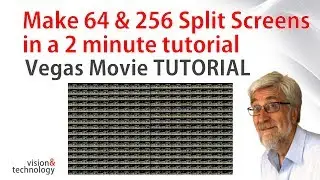 64 and 256 split screens!  In a 2 min Vegas TUTORIAL