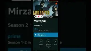 Mirzapur Season 2 on amazon prime and use vlc for sound
