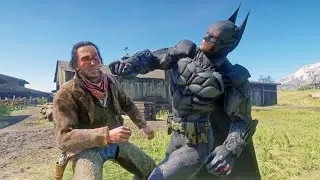 [4K] The Darknight 1907 (Batman Mod Melee Gameplay) - Red Dead Redemption 2