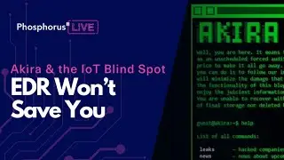 EDR Won't Save You: Akira & the IoT Blind Spot