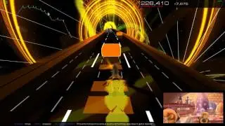 The entire bee movie script where every time they say bee it speeds up in Audiosurf.
