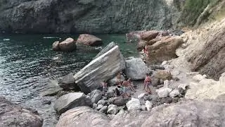 Пляж в Крыму Фиолент Царское село
