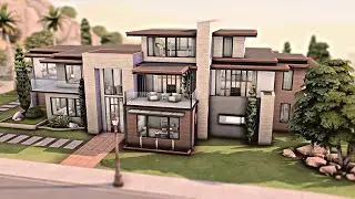 COZY MODERN MANSION 🏡 The Sims 4 Speed Build | No CC