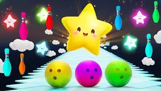 Twinkle Twinkle Little Star with Bowling Ball Adventure for Kids | Rhymes and Songs | Kutty Kids TV