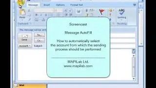 Automatically fill in the From, To, Cc, Bcc and Subject fields in Outlook messages