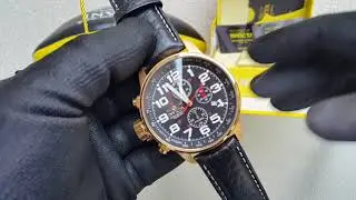 Relógio Invicta Force 3330 Original Pulseira em couro Preto