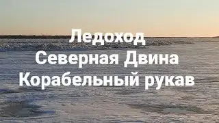 Ледоход,корабельный рукав не идёт.