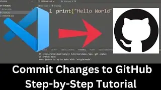 How to commit changes to GitHub from visual studio code (in 5 minutes)