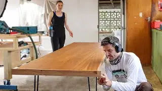 We Converted Old Doors Into A Cool Dining Table