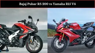 2024 Bajaj Pulsar RS 200 vs Yamaha R15 V4 |Which One is Better |#bajajpulsarrs200 #yamahar15v4 #2024