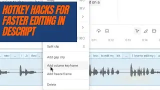 How to Edit Faster in Descript by Creating Your Custom Shortcuts
