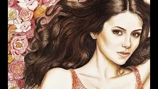 WATCH ME DRAW 25 - Nina Dobrev (Elena Gilbert) [The Vampire Diaries]