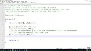 Solution for scanf function maybe unsafe in C Programming Tutorial for Beginners