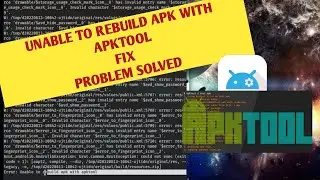 fix error unable to rebuild apk with apktool | cara memperbaiki apktool error