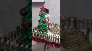 Новогодняя поделка в школу из дерева В ожидании новогоднего чуда🌲 Снеговик-почтовик, домик на дереве