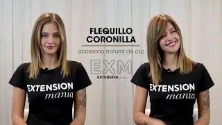 TUTORIAL EXTENSIONES, cómo colocar un flequillo de clip con coronilla.