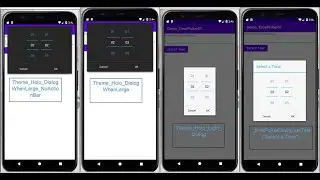 Android TimePickerDialog transparent Numeric Spinner Mode