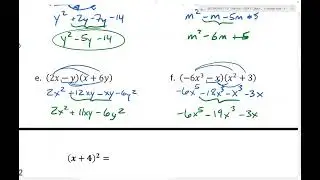 3.4 Notes: Binomial Multiplication