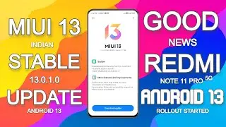 REDMI NOTE 11 PRO 5G ANDROID 12 INDIAN UPDATE ROLLOUT STARTED | MIUI 13.0.1.0