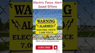 Electric Fence Alert Sound Effects #soundeffects #shorts