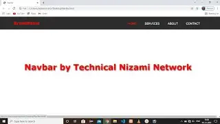 Simple Navbar Using HTML, CSS | Nizami Coding