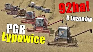Wielkie Żniwa w PGR Łypowice! 🫡 Pole 92 hektary! 🥸 6 Bizonów! 😎