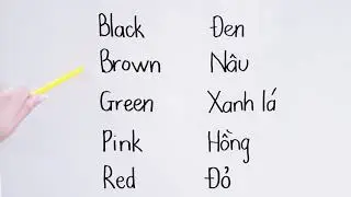 Phát âm màu sắc trong tiếng Anh | Colors in English | English for future
