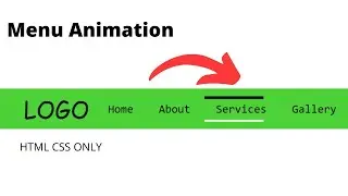 Css menu hover transition effect | menu animation
