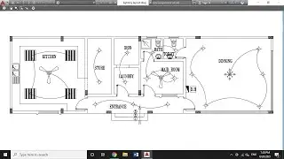 Autocad lighting layout for a simple floor plan-Autocad Electrical