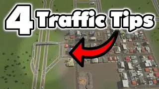 VANILLA road tips for better traffic || Cities: Skylines Tutorial