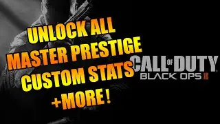 Black Ops 2 Unlock All, Master Prestige, Custom Stats, + More!