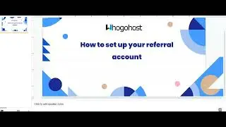 How To Setup Your Referral Account